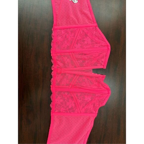 NWT Victoria’s Secret Hot Pink Dream Angels Bustier Strapless Bralette Medium - Picture 4 of 7